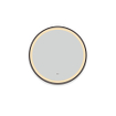 Adema Lonato Miroir de salle de bain - rond - diamètre 60cm - éclairage LED intégré - chauffage du miroir - contrôle infrarouge - noir mat SW643228