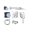 Grohe Grohtherm Ensemble de douche pluie - encastrable - pommeau carré - douchette carrée - chrome SW1235149