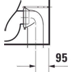 Duravit D-Neo staand toilet 37x58x40cm Wit Hoogglans SW640436
