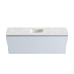 MONDIAZ TURE-DLUX Meuble toilette - 120cm - Clay - EDEN - vasque Ostra - position centrale - 1 trou de robinet SW1104780