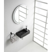 Wiesbaden Rhea M lavabo d'angle droit 40 x 22 x 11 cm céramique noir mat SW1172804