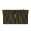 Mondiaz JOYA-DLUX Meuble de salle de bains - 70cm - couleur Shadow - Vasque FAYE position Droite Sans trou de robinet couleur Nata SW1424952