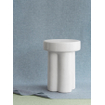 Blomus TORU tabouret - 44x33x33cm - céramique - grand - Lily white SW1417127