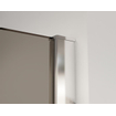 Fortifura Galeria Douche à l'italienne - 70x200cm - verre fumé - Chrome SW876871
