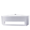 Wiesbaden Julia fontaine d'angle 35 x 35 x 16 cm solid surface mat blanc SW641781