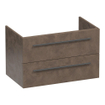 BRAUER Trust wastafelonderkast 80 excl. opbouwgrepen 2 softclose lades en 1 sifon uitsparing - Erosion SW1204009