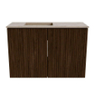 Mondiaz JOYA-DLUX 60cm meuble de salle de bains - couleur Walnut - Vasque FAYE position Gauche 1 trou de robinet couleur Arena. SW1424320