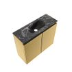 MONDIAZ TURE-DLUX Meuble toilette - 60cm - Oro - EDEN - vasque Lava - position centrale - sans trou de robinet SW1103924