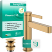 Hansgrohe Finoris Wastafelmengkraan - 11cm - CoolStart - afvoerplug - Brushed Bronze SW1388492