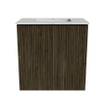 Mondiaz JOYA-DLUX Meuble de toilette 40cm - couleur Shadow - Lavabo FAYE position Milieu Sans trou de robinet couleur Opalo SW1422881