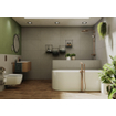 GROHE Essence New Afbouwdeel vrijstaande badkraan - omstel - draaibare uitloop 27.7cm - handdouche - doucheslang - brushed hard graphite OUTLETSTORE STORE34122