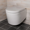 Xellanz Flow WC suspendu sans bride avec nano revêtement avec abattant Flow à frein de chute et déclipsable blanc brillant SW48096