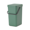 Brabantia Sort & Go Afvalemmer - 12 liter - hengsel - met beugel - fir green SW1117363