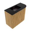Mondiaz JOYA 51.6cm toiletmeubel - ronding rechts kleur Oak - Wastafel FAYE positie Links 1 kraangat kleur Urban. SW1421271