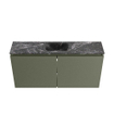 MONDIAZ TURE-DLUX Meuble toilette - 100cm - Army - EDEN - vasque Lava - position centrale - sans trou de robinet SW1103662