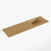 Mondiaz LEX Fontaine - 100x30x0.9cm - lavabo à droite - sans trous de robinet - pour meuble de toilettes - solid surface - Oro SW1026009