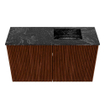 Mondiaz JOYA-DLUX 70cm meuble de salle de bains - couleur Ruby - Vasque FAYE position Droite Sans trou de robinet couleur Lava. SW1423653
