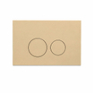 QeramiQ Dely Swirl Toiletset - inbouwreservoir Qeramiq Flush - slim zitting - kunststof beige bedieningsplaat - ronde knoppen - mat zwart SW1578321