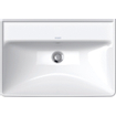 Duravit d-neo lavabo 65x44x17cm 1 trou pour robinetterie rectangle céramique blanc SW640438