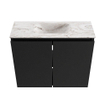 MONDIAZ TURE-DLUX Meuble toilette - 60cm - Urban - EDEN - vasque Glace - position centrale - 1 trou de robinet SW1103130