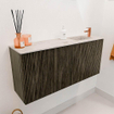 Mondiaz JOYA-DLUX 90cm toiletmeubel - kleur Shadow - Wastafel FAYE positie Rechts 1 kraangat kleur Nata. SW1424962