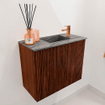 Mondiaz JOYA-DLUX Meuble de salle de bains - 50cm - couleur Ruby - Lavabo FAYE position Droite 1 trou de robinet couleur Sombra. SW1425646