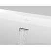 Villeroy & Boch Squaro Edge baignoire duo en matière synthétique Quaryl rectangulaire 180x80x45cm - incl. pieds et combinaison vidage/trop-plein blanc mat SW453912