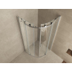 Wiesbaden Entra cabine quart de cercle avec 2 portes coulissantes 900 x 900 x 2000 x 8 mm nano verre transparent/chrome SW65836