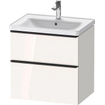 Duravit D-neo Meuble sous vasque 63.4x45.2x62.5cm 2 tiroirs Blanc haute brillance SW641228