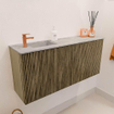 Mondiaz JOYA-DLUX 90cm toiletmeubel - kleur Dusk - Wastafel FAYE positie Links 1 kraangat kleur Glace. SW1423203