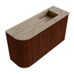 Mondiaz JOYA-DLUX 71.6cm toiletmeubel - ronding links kleur Ruby - Wastafel FAYE positie Rechts Zonder kraangat kleur Arena. SW1425304