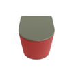 MONDIAZ LAVIE WC suspendu - 36x53cm - sans bride - Army (vert) - softclose - quick-release - abattant WC - Fire (rouge) SW1208571