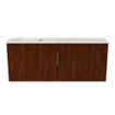 Mondiaz JOYA-DLUX 100cm toiletmeubel - kleur Ruby - Wastafel FAYE positie Links Zonder kraangat kleur Frappe. SW1423473