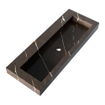 BRAUER Artificial Marble Lavabo pour meuble - 119.6x10.5x45.7cm - sans trop-plein - 1 vasque - sans trou de robinet - composite - Copper Brown SW957308