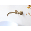 Hotbath Cobber inbouw wastafelmengkraan met 25 cm uitloop geborsteld messing (goud) SW237351