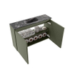 MONDIAZ TURE-DLUX Meuble toilette - 80cm - Army - EDEN - vasque Lava - position centrale - sans trou de robinet SW1103711