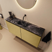 MONDIAZ TURE-DLUX Meuble toilette - 100cm - Oro - EDEN - vasque Lava - position centrale - sans trou de robinet SW1103929