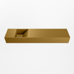 Mondiaz TYNE Fontaine - 100x23x12cm - lavabo gauche - sans trous de robinet - solid surface - Oro SW1026135