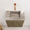 Mondiaz JOYA-DLUX Meuble de toilette 40cm - couleur Dusk - Vasque FAYE position Milieu Sans trou de robinet couleur Oza SW1425956