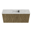 Mondiaz JOYA-DLUX Meuble de salle de bains 90cm - couleur Dusk - Vasque FAYE position Milieu Sans trou de robinet couleur Opalo SW1423323