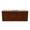 Mondiaz JOYA-DLUX 100cm meuble de salle de bains WC - couleur Ruby - Vasque FAYE position Milieu Sans trou de robinet couleur Saba. SW1425600