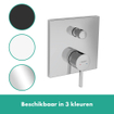 Hansgrohe Finoris afdekset badkraan beluchter met hendel chroom SW651058