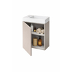 Nemo Durma Fonteinkastset - 40x20x50cm - 1 deur - rechts - 1 kraangat - links - Taupe SW1580328