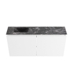 MONDIAZ TURE-DLUX Meuble de WC 100 cm Talc. Lavabo EDEN Lava position gauche. Avec 1 trou de robinet. SW1103661