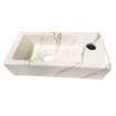 Wiesbaden Rhea S mini fontein rechts 36,5 x 18 x 9 cm keramiek carrara SW484772