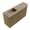 Mondiaz JOYA-DLUX Meuble de salle de bains 81,6cm - arrondi droit couleur Dusk - Vasque FAYE position Gauche Sans trou de robinet couleur Arena SW1425770