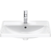Duravit D-Neo lavabo encastré 60x44x17cm 1 trou de robinet rectangulaire Céramique Blanc SW640396