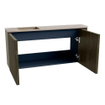 Mondiaz JOYA-DLUX 91.6cm toiletmeubel - ronding rechts kleur Shadow - Wastafel FAYE positie Links 1 kraangat kleur Arena. SW1424846