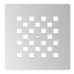 Grille d'évacuation - 13.1x13.1 cm - inox brossé SW543420