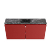 MONDIAZ TURE-DLUX Meuble toilette - 100cm - Fire - EDEN - vasque Lava - position centrale - sans trou de robinet SW1103794